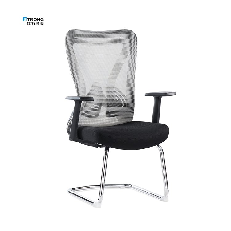 Standard Customization Fixed Armrest Mid Back Mesh Office Chair Ergonomic