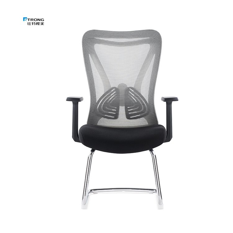 Standard Customization Fixed Armrest Mid Back Mesh Office Chair Ergonomic