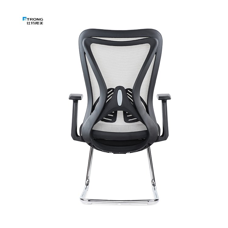 Standard Customization Fixed Armrest Mid Back Mesh Office Chair Ergonomic