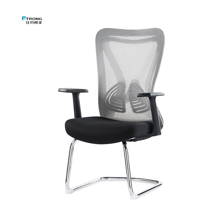 Standard Customization Fixed Armrest Mid Back Mesh Office Chair Ergonomic
