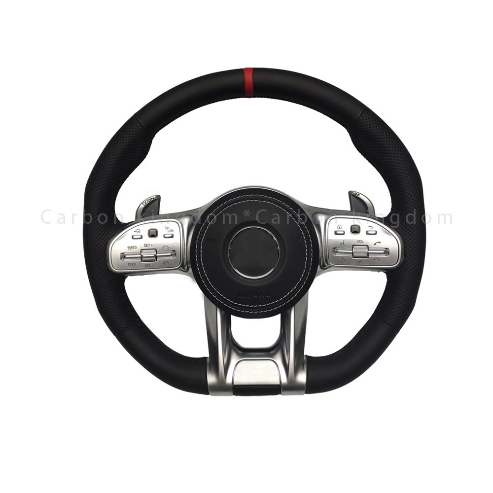 Factory Carbon Fiber Steering Wheel C217 W211 W212 W221 W222 S63 C63 GLA45 C43 SLC for benzs AMG W204 W205 CLA GLA 45 Class