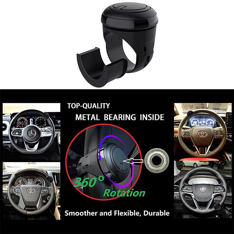 Anti-slip Steering Wheel Revolver Spinner Knob Ball Booster Auto Hand Control Car Tool Power Handle