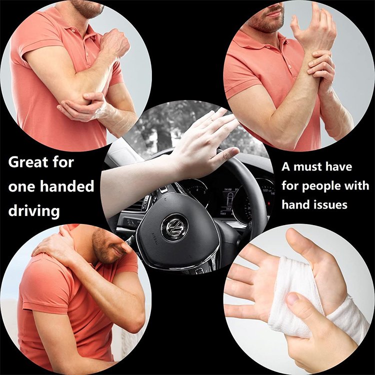 Anti-slip Steering Wheel Revolver Spinner Knob Ball Booster Auto Hand Control Car Tool Power Handle