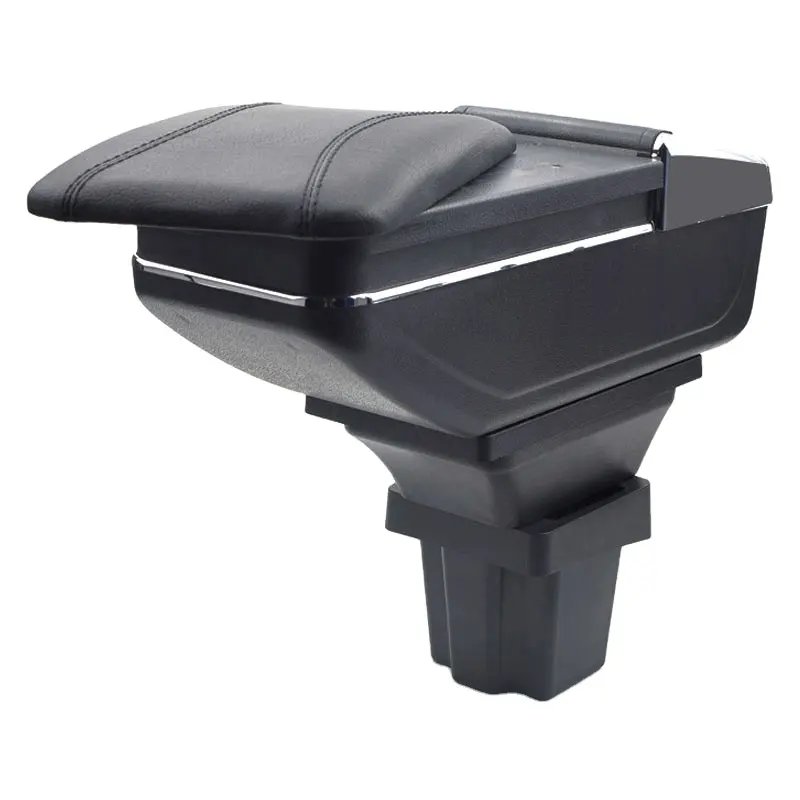 Vtear for Chevrolet Onix Armrest Leather Central Store Storage Box Red Thread Car-styling Interior ABS Arm Rest Accessories Part