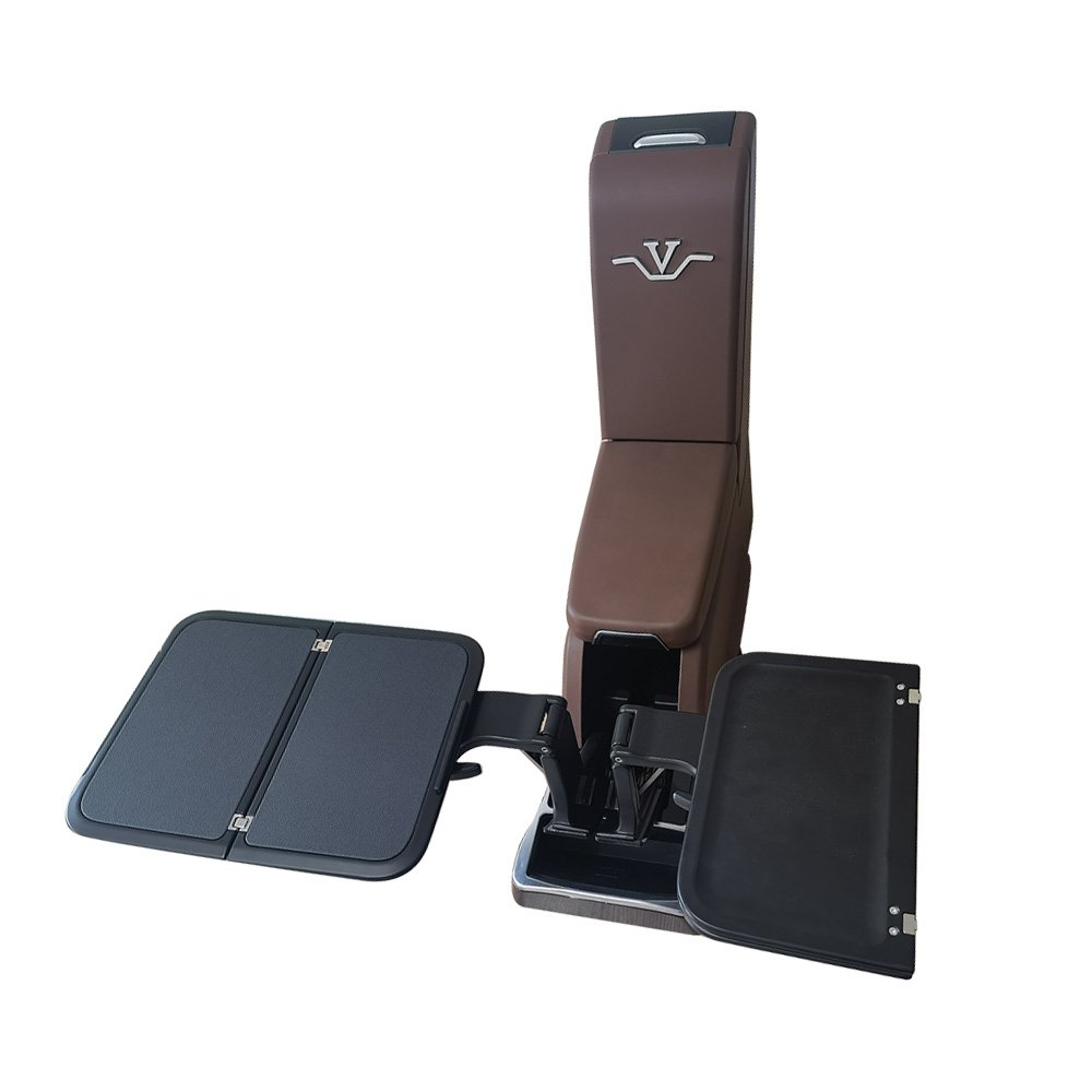 China Manufacturer Custom Luxury VIP Car Conversion Interior Accessories Folding Table With Central Armrest for Vito/v Class