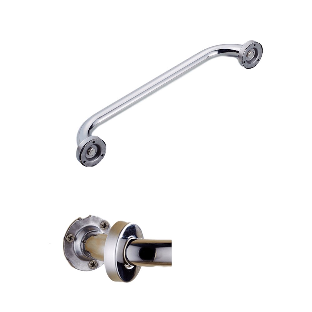 Kensharp High Quality Bathroom Shower Glass Door Handle with Hollow Cap Skidproof Armrest on Wall Stainless Steel Handrail