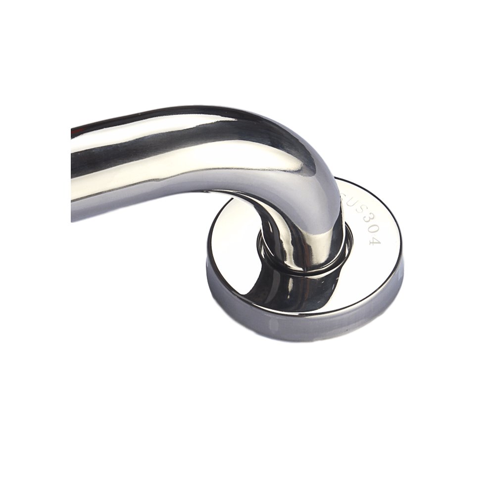 Kensharp High Quality Bathroom Shower Glass Door Handle with Hollow Cap Skidproof Armrest on Wall Stainless Steel Handrail