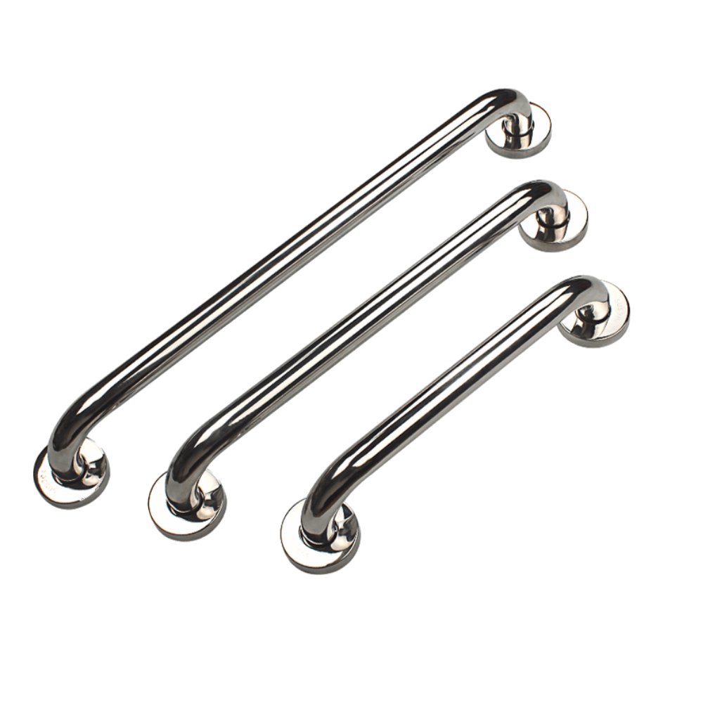 Kensharp High Quality Bathroom Shower Glass Door Handle with Hollow Cap Skidproof Armrest on Wall Stainless Steel Handrail