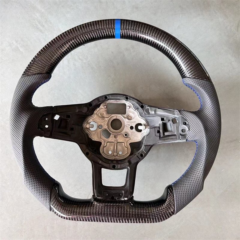 Carbon Fiber Steering Wheel For Volkswagen Golf 7 7.5 GTI GTD GTE R 2013-2020 Polo GTI Tiguan Passat Steering Wheel