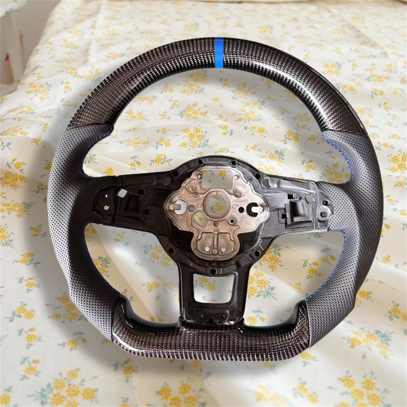 Carbon Fiber Steering Wheel For Volkswagen Golf 7 7.5 GTI GTD GTE R 2013-2020 Polo GTI Tiguan Passat Steering Wheel