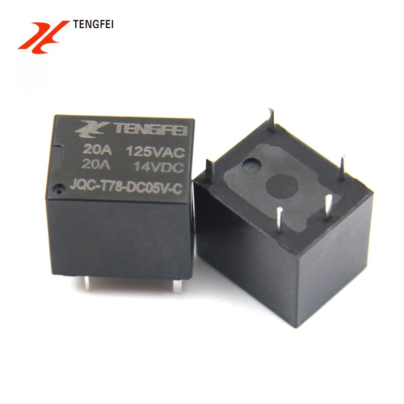 TENGFEI Factory Direct Sale T78 T74 5V 20A 125VAC 5 Pin Auto Relays