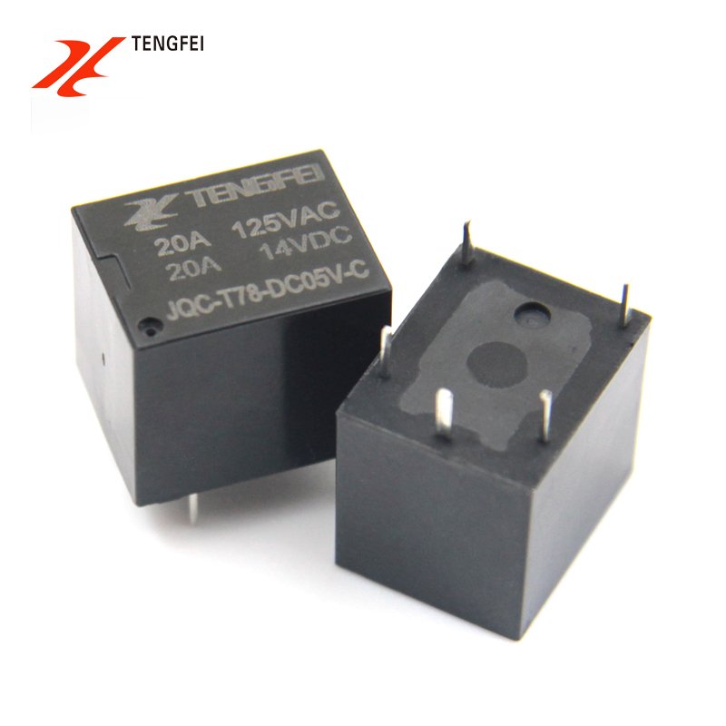 TENGFEI Factory Direct Sale T78 T74 5V 20A 125VAC 5 Pin Auto Relays