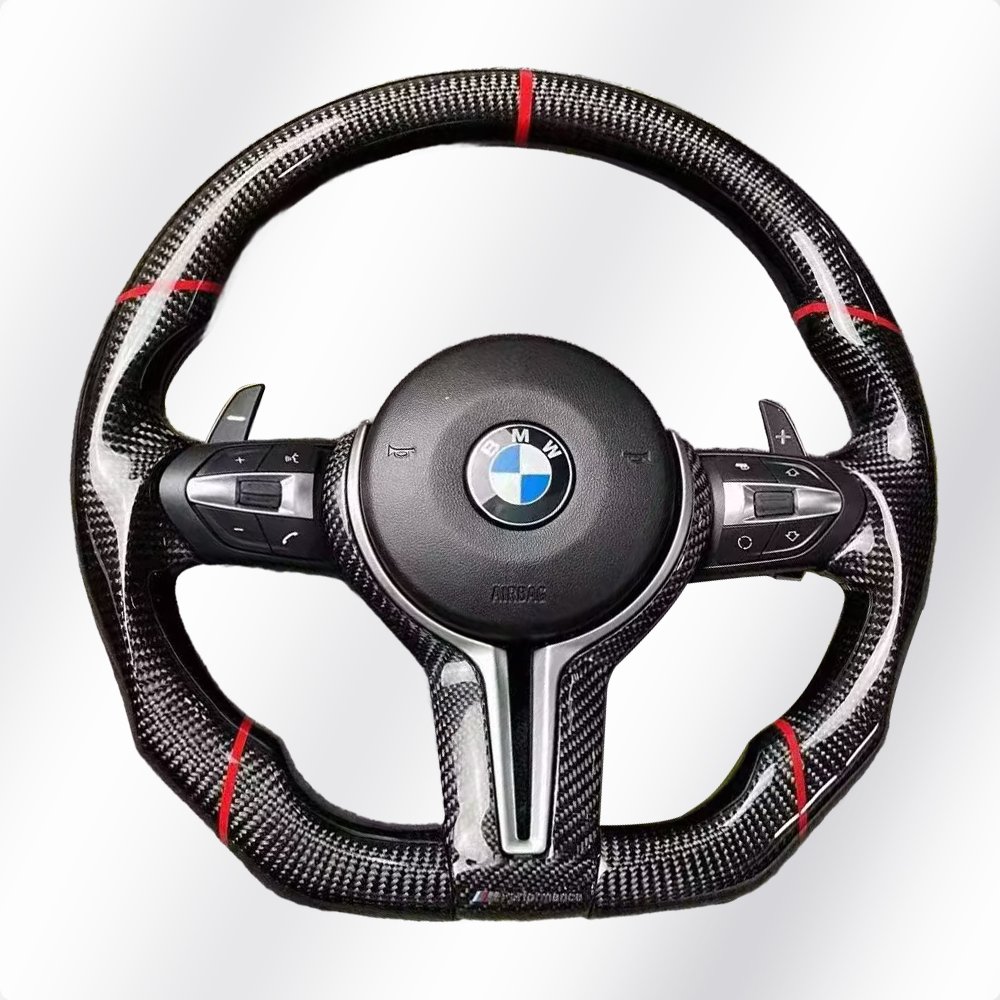 Suitable Full Leather Steering Wheel Carbon Fiber Assembly Upgrade Modification Car Steering Wheel FOR BMW F Series 1/3/4