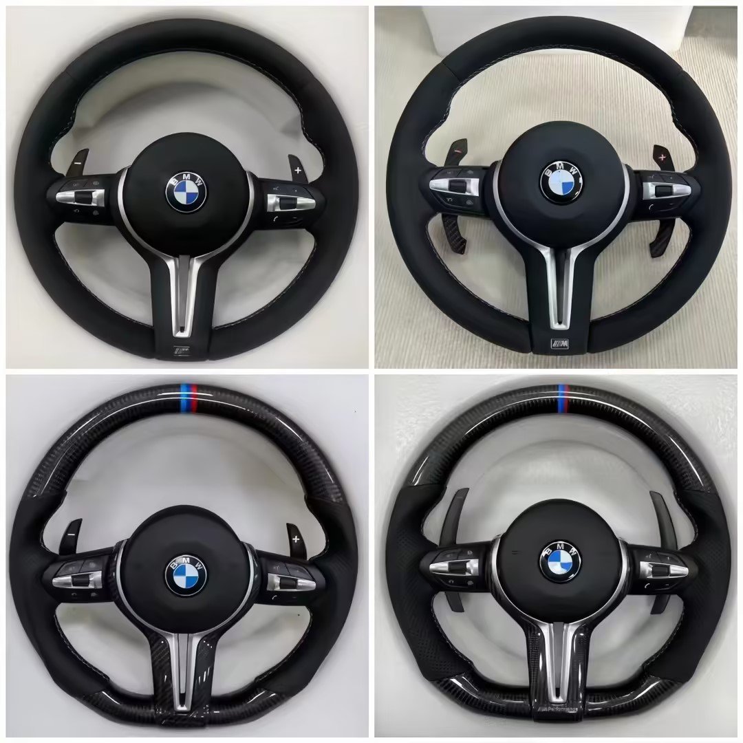 Suitable Full Leather Steering Wheel Carbon Fiber Assembly Upgrade Modification Car Steering Wheel FOR BMW F Series 1/3/4