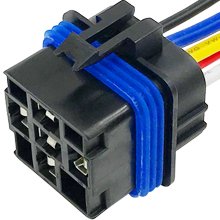Automotive Relay 24V 40A 4 5 Pin Waterproof Integrated Relay With Wire Socket 12V 5-Pin Relay With Bases