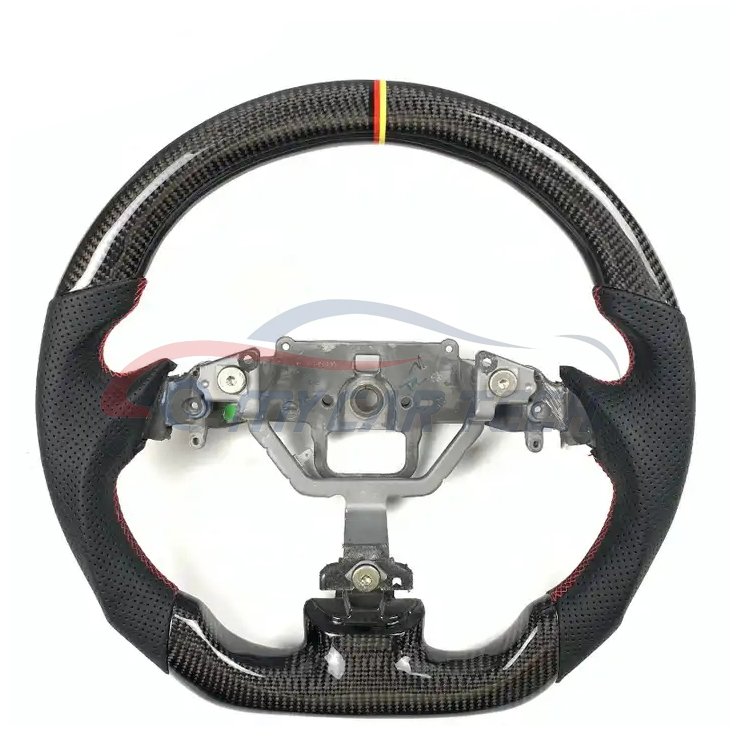 for Mazda RX8 Carbon Fiber Steering Wheel Led forge leather alcantara suede paddle shifter LED RPM