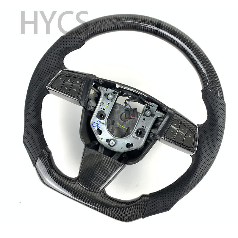 Customized Car Interior Accessories for Cadillac CTS-V 2008-2012 Carbon Fiber Sports Steering Wheel