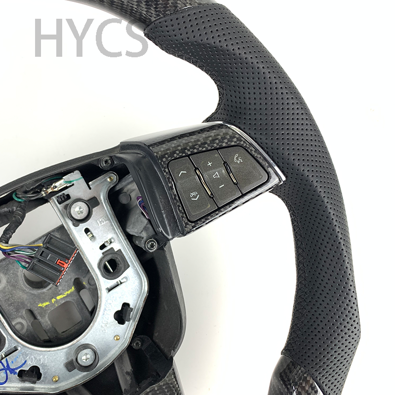 Customized Car Interior Accessories for Cadillac CTS-V 2008-2012 Carbon Fiber Sports Steering Wheel