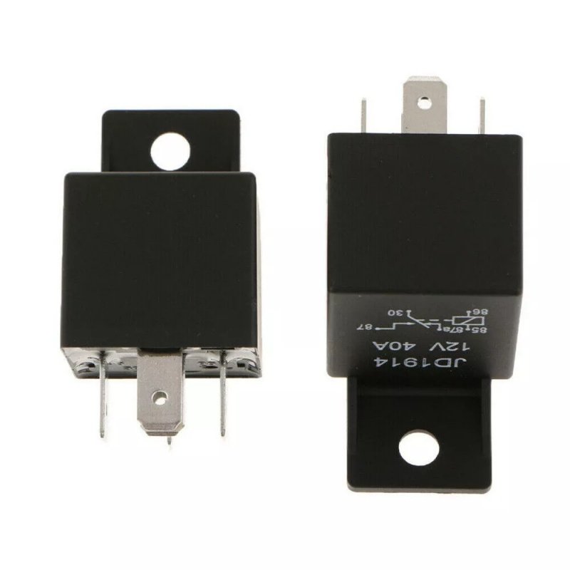 JD1914 Auto 12V 40A 5 Pin Relay Waterproof Housing and Alloy Contact Relay Changeover Car Bike Relay with Plastic Handle