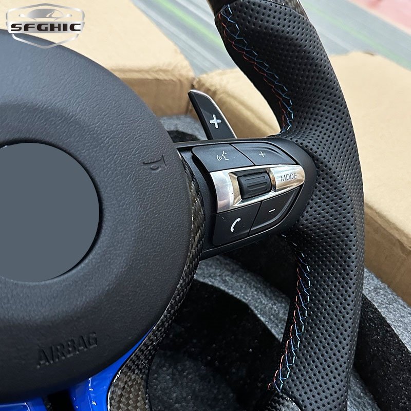 Steering Wheel For Bmw X1 X2 X3 X4 X5 X6 M5 M4 M3 F30 F80 F10 Carbon Fiber LED Car Steering Wheel For bmw F Series