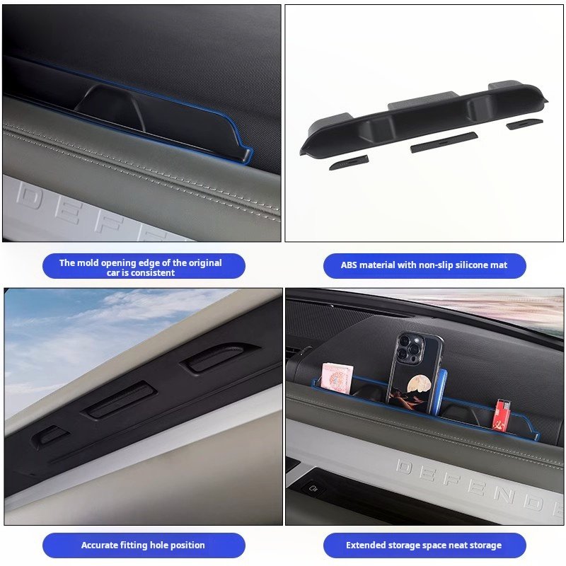 Land Rover Defender Copilot Armrest Storage Box Made of Durable ABS Material for Inside Use