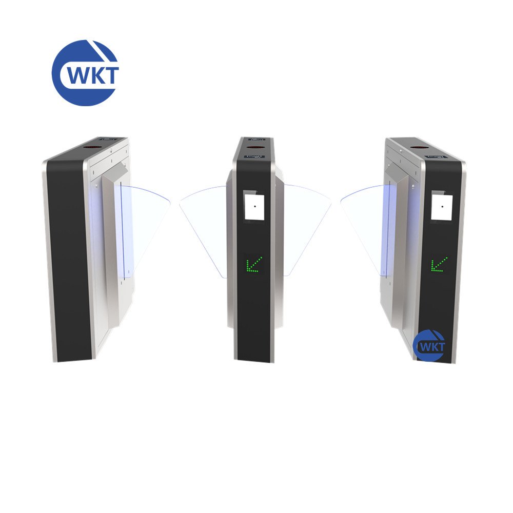 Wan Cartoon CE Certified RS485 Relay Signal Interface Low-Noise Auto Flap Wing Swing Turnstile for Subway Barrier Gate