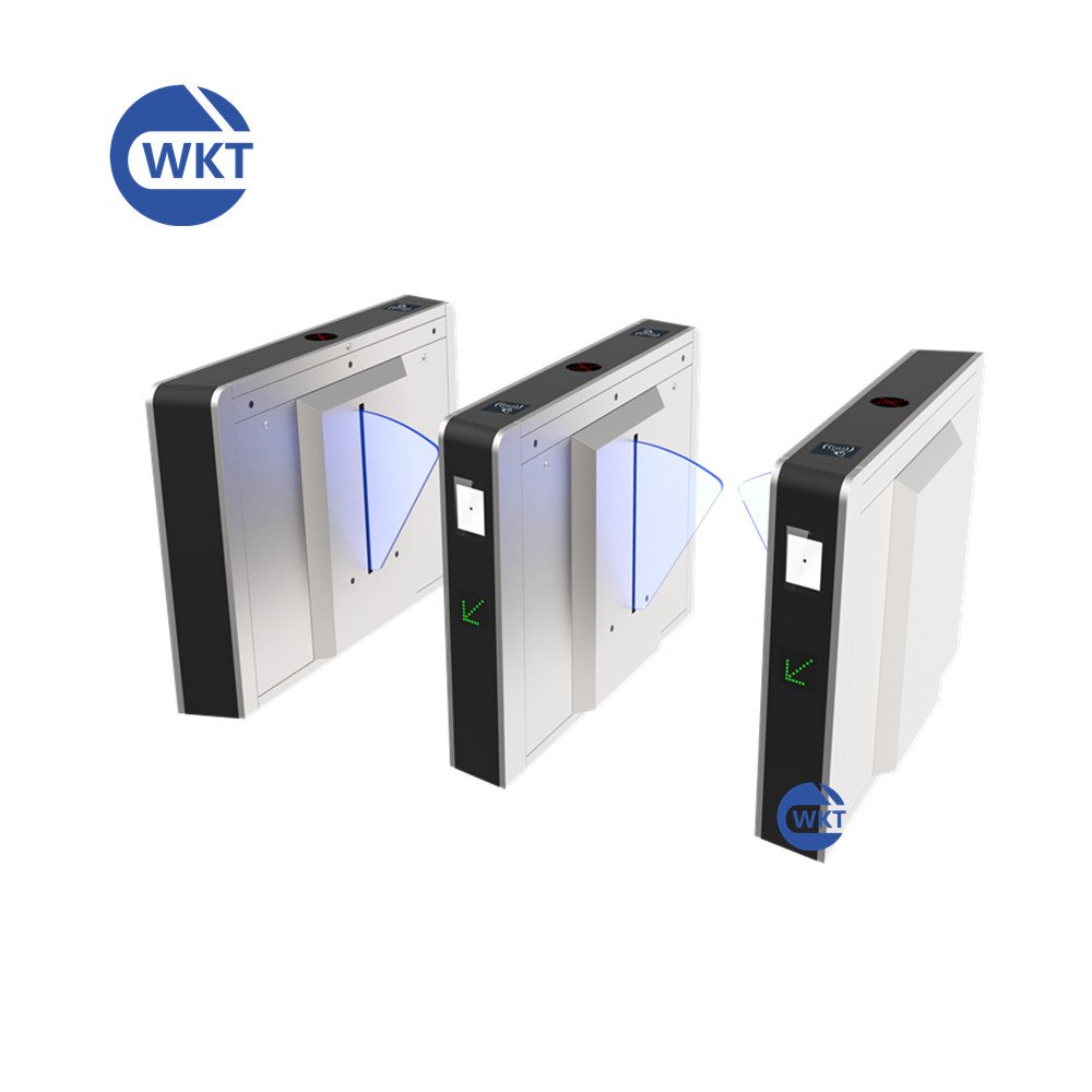 Wan Cartoon CE Certified RS485 Relay Signal Interface Low-Noise Auto Flap Wing Swing Turnstile for Subway Barrier Gate