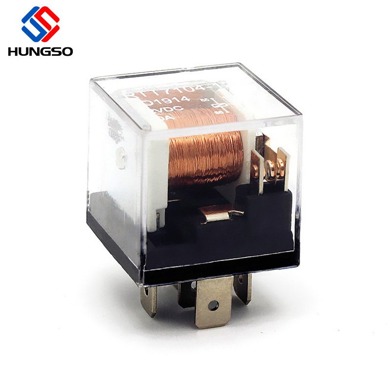 Transparent SPDT 1Z Car Automotive Power 12 Volt 40A 5PIN Auto Relay 12v