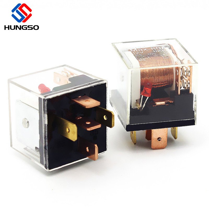 Transparent SPDT 1Z Car Automotive Power 12 Volt 40A 5PIN Auto Relay 12v