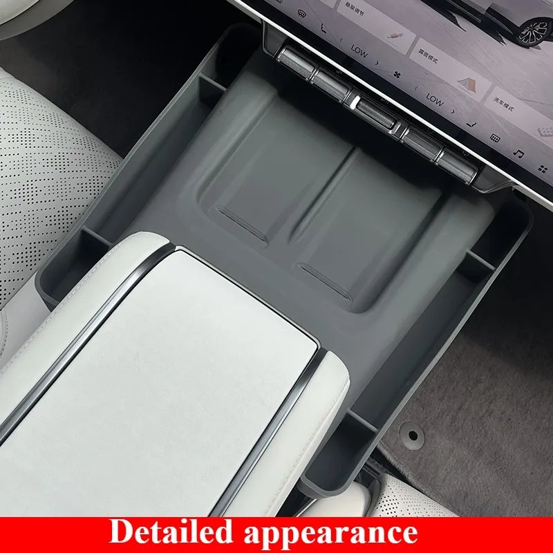 For Zeekr 7X Car Central Control Silicone Panel Portable Wireless Charger Pad Modified Interior Supplies