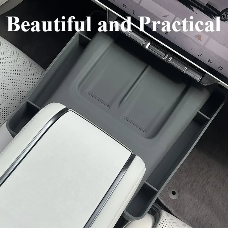 For Zeekr 7X Car Central Control Silicone Panel Portable Wireless Charger Pad Modified Interior Supplies