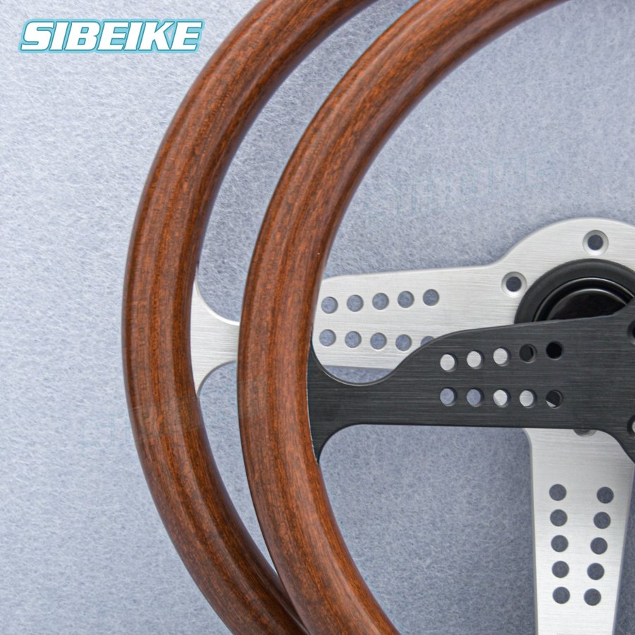 Super Grand Prix Wood Steering Wheel 14inch Motor Sports Vintage Steering Wheel