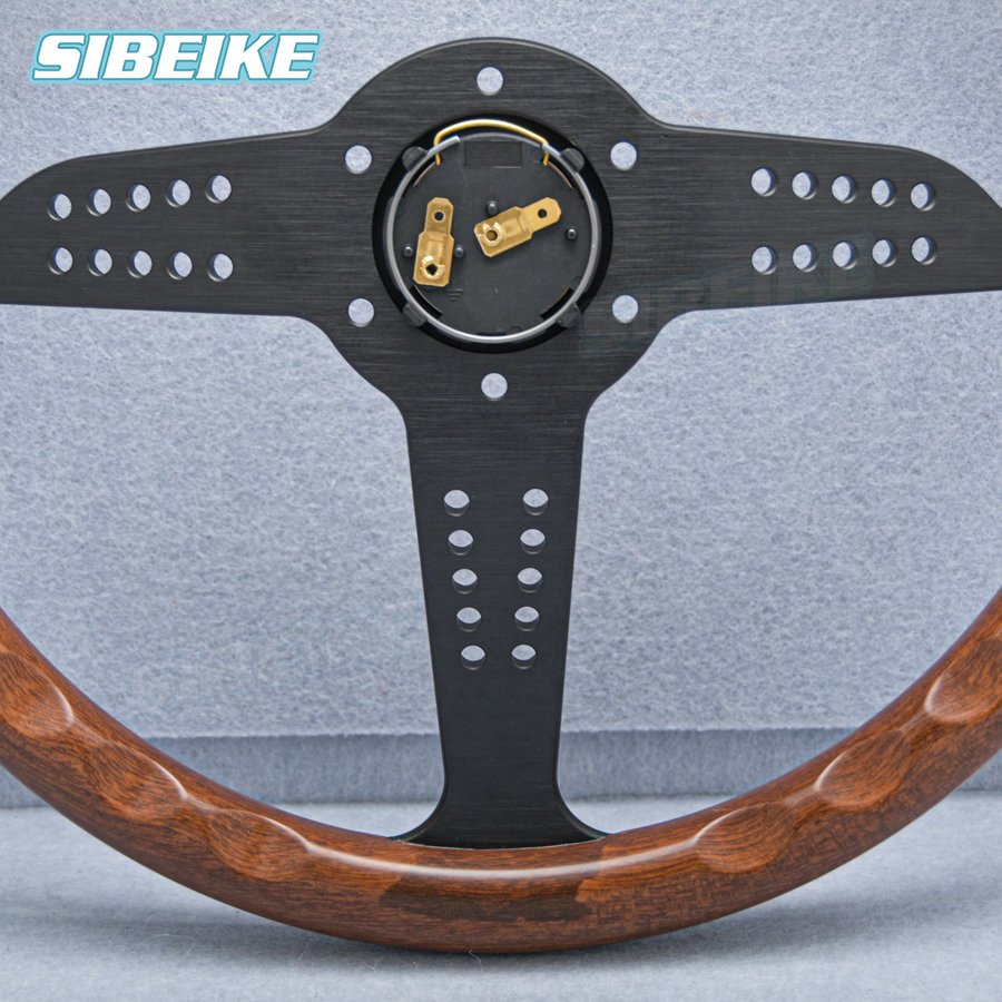 Super Grand Prix Wood Steering Wheel 14inch Motor Sports Vintage Steering Wheel