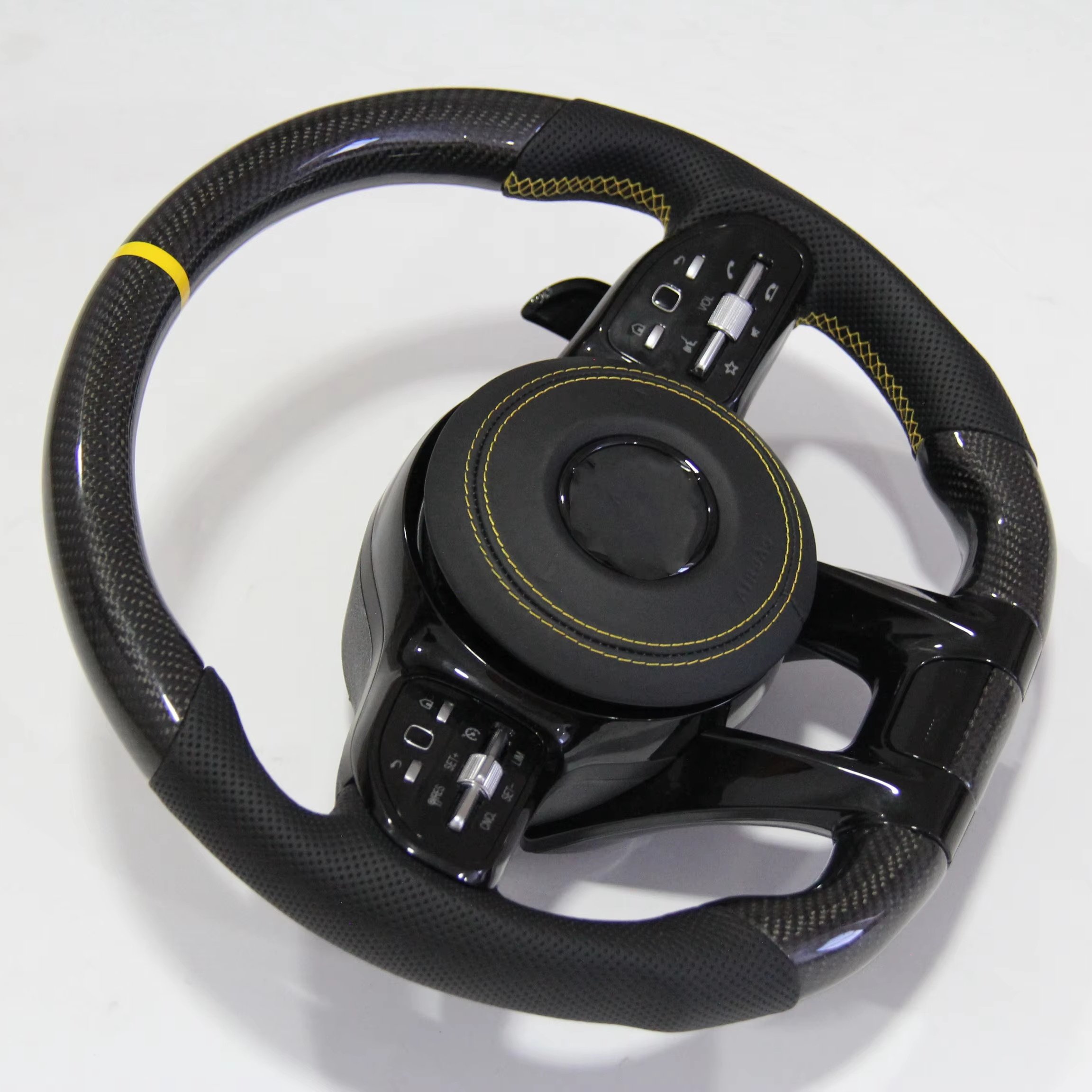 Hunter Auto Steering Wheel For 2012-2022 Mercedes-Benz All Series AMG Style Carbon Fiber Steering Wheel
