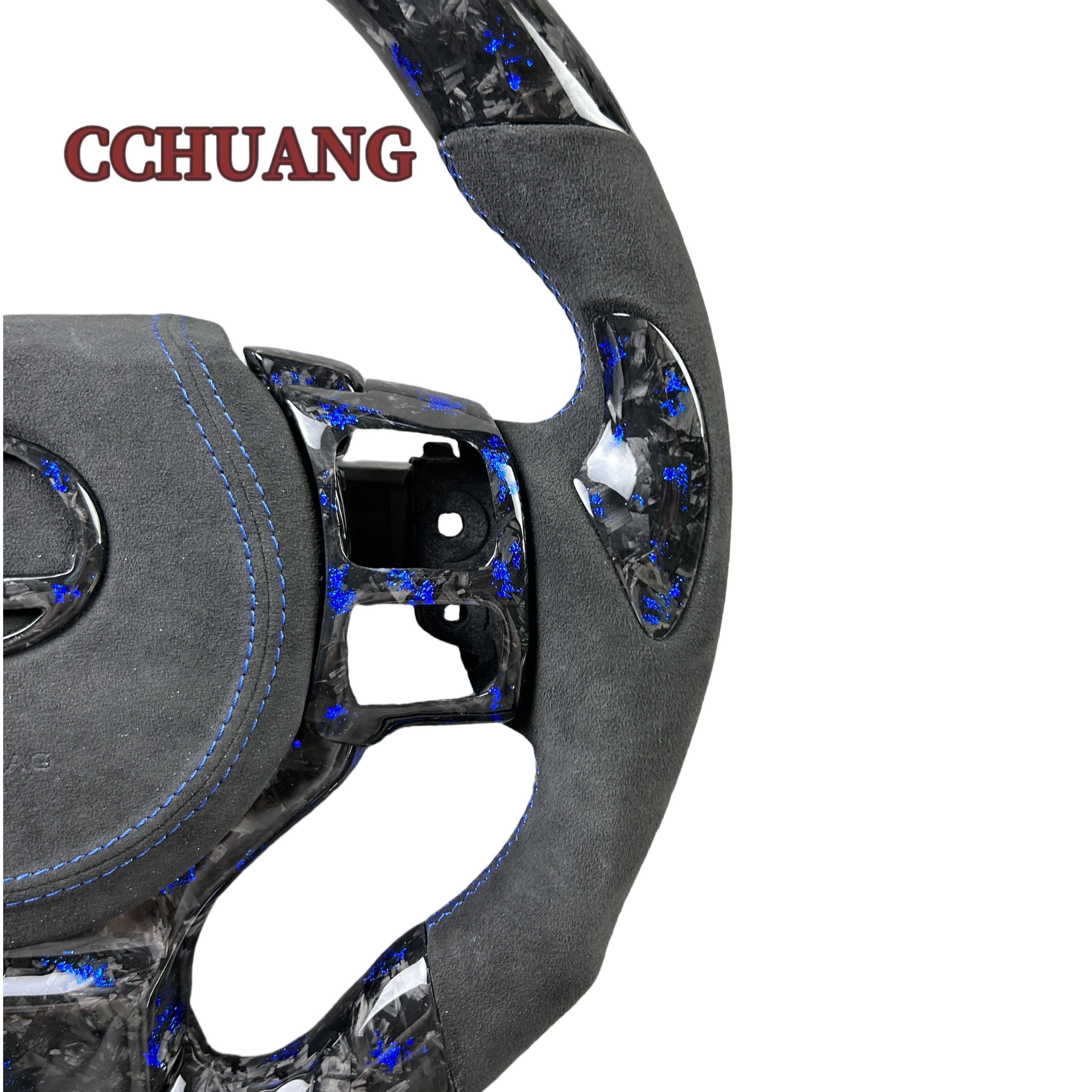 Custom LED display forged carbon fiber heated steering wheel for Lexus ES300 IS250 IS350 Alcantara car interior