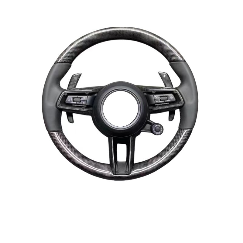 Custom Upgrade Leather Carbon Steering Wheel for Porsche 911 996 Boxster 918 Cayman Macan Panamera Taycan GT3 RSCayenne 958 718