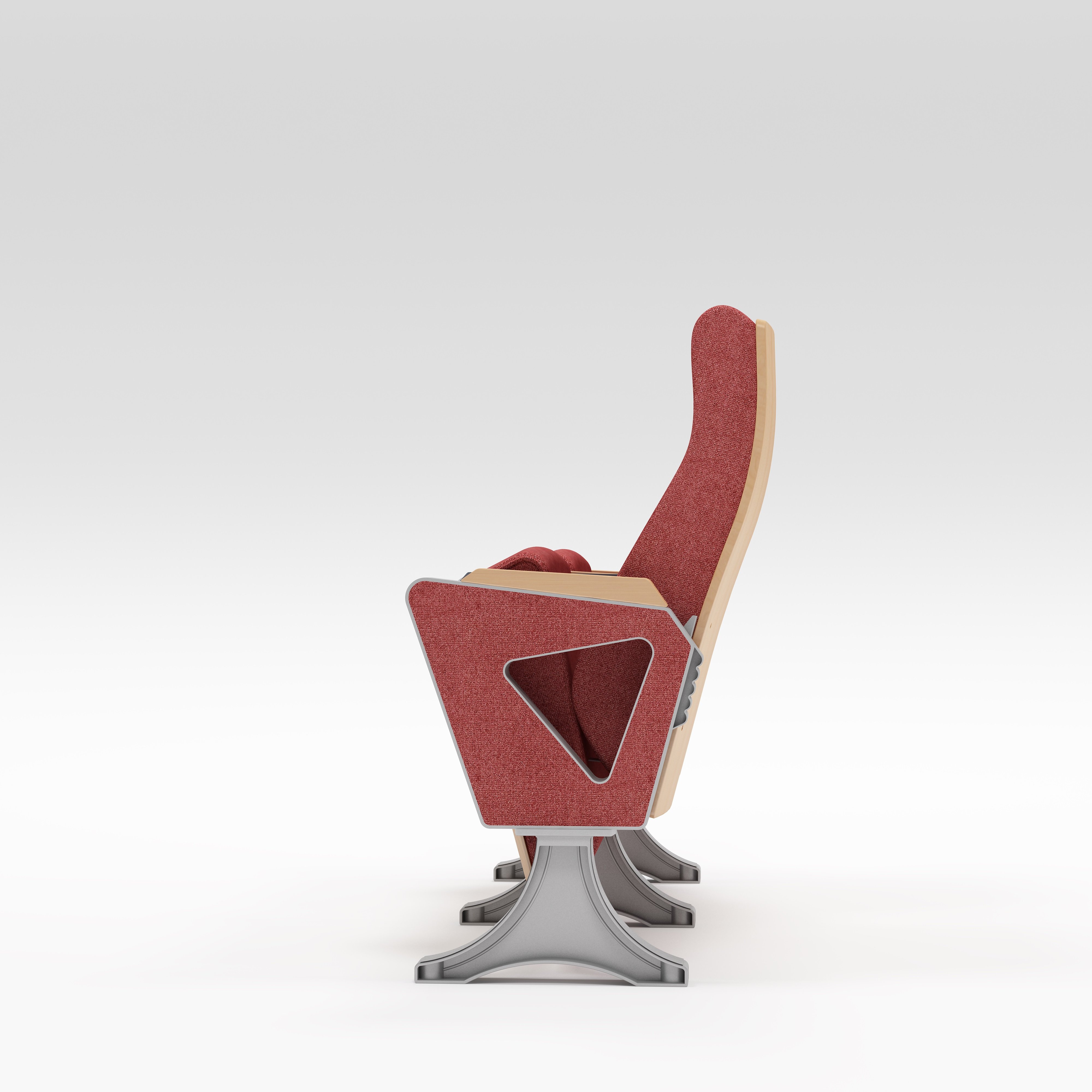 Conference Armrests Seat Folding Theater Chair Fabric Music Meeting Room Lecture Hall Auditorium Church Chair With Writing Pad