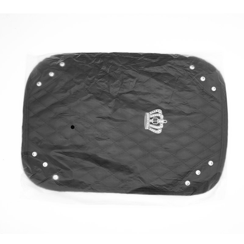 Bling Car Armrest Storage Box Cover Women's Interior Decor Automotive Accessory Front Leather Placement