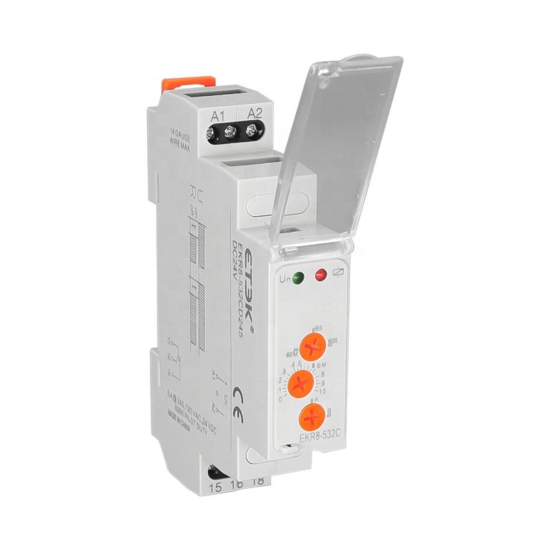 ETEK EKR8-532CD245 Modular Relay Time Relay Multi-period SPDT Output