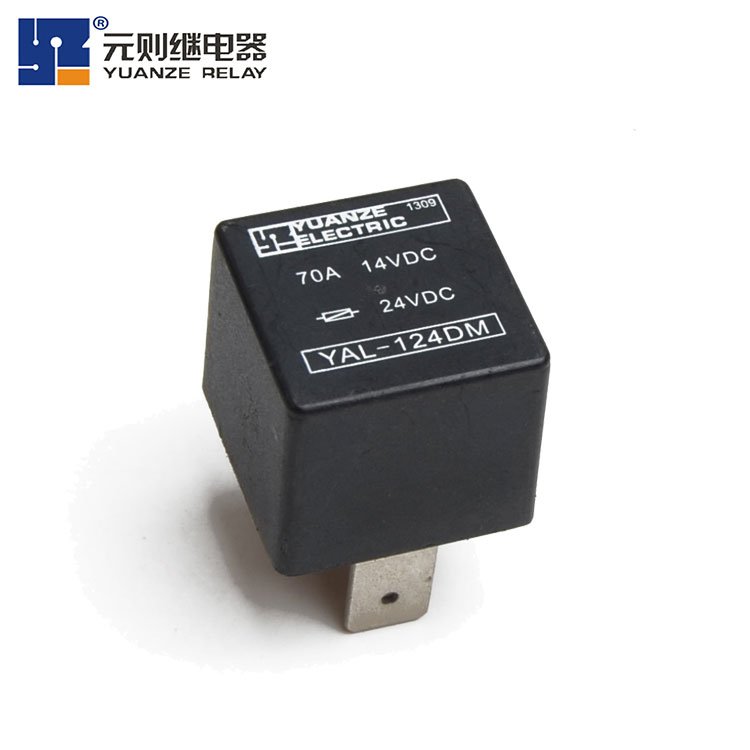Yuanze YAL 70A Miniature Car Relay HFV7 70A/80A 14VDC 4pins Relay V23136 Automotive Lighting Control Relay