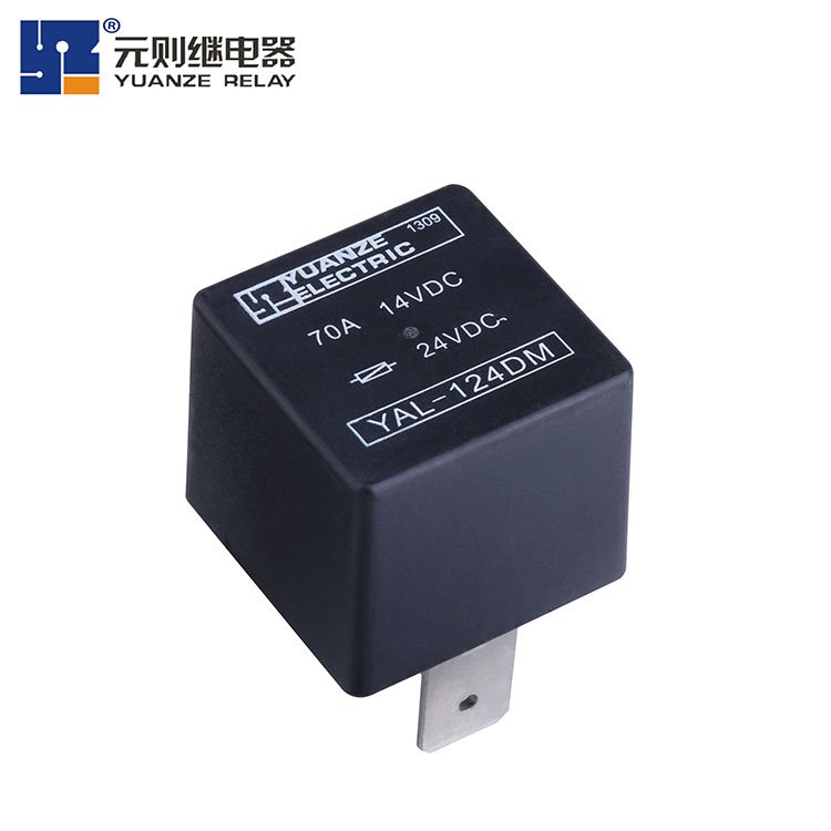 Yuanze YAL 70A Miniature Car Relay HFV7 70A/80A 14VDC 4pins Relay V23136 Automotive Lighting Control Relay