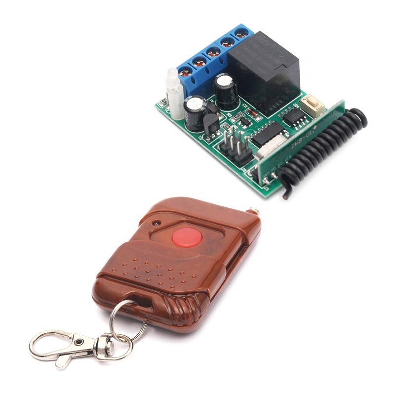 1 Channel 433Mhz Smart Wireless Remote Control Light Switch RF Relay 1pcs Transmitter with Receiver for Car Garage Door Gate 433
