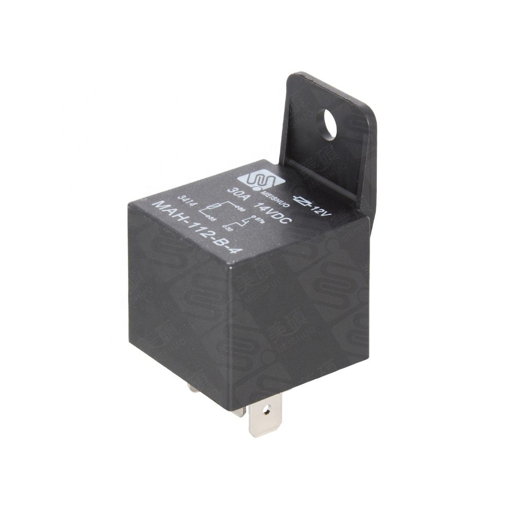 Meishuo MAH - 112 - B - 4 30A Normally Closed Car Relay with Plastic Bracket