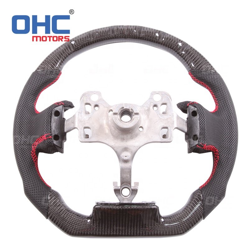 LED RPM Car Real Carbon Fiber Steering Wheel Led fit for isuzu volante dmax D-Max d max parts
