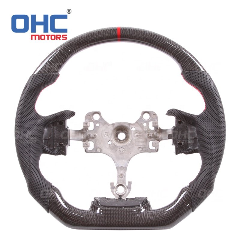 LED RPM Car Real Carbon Fiber Steering Wheel Led fit for isuzu volante dmax D-Max d max parts