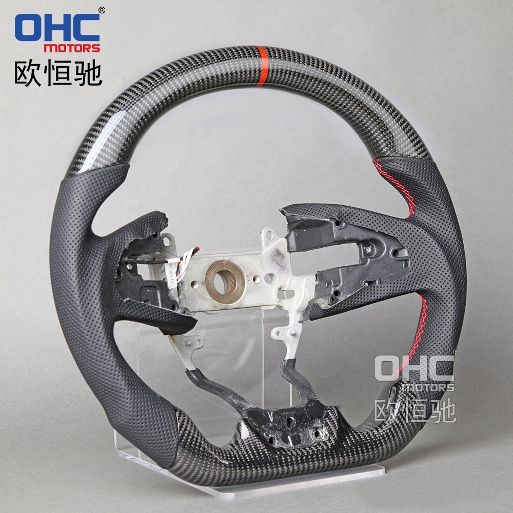 Gen 10th Type R Fk1 Fk8 Carbon Steering Wheel For Honda Civic Sport 2020 Steering Wheel Carbon Fiber OHC Motors