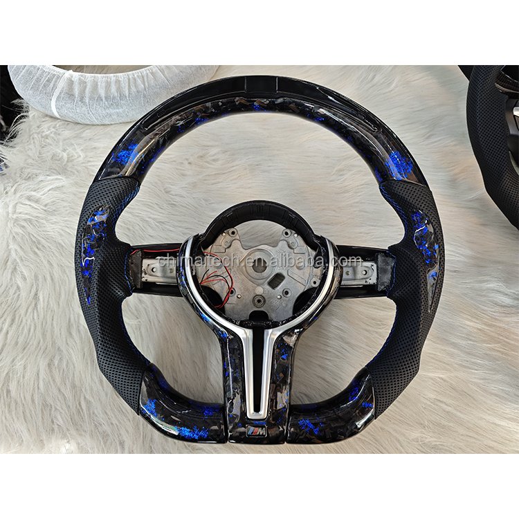 Custom F10 F30 M2 M3 M4 M5 F20 F22 F32 F36 F40 F90 E90 E70 Car Smart Racing LED Carbon Fiber Steering Wheel For BMW F10 F30