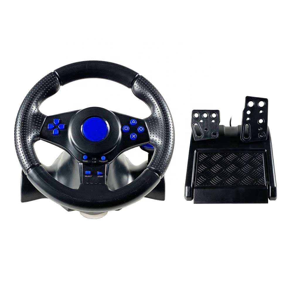 Wholesale Gaming Racing Steering Wheel Game Steering Wheel for PS3 PS2 PC Video Game Controller Accessories
