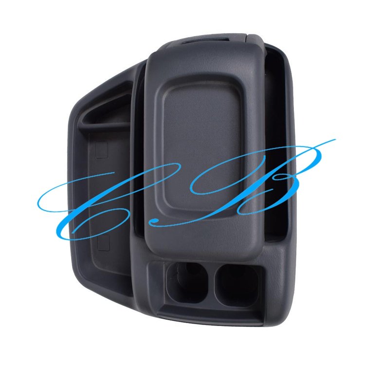 Black Armrest Storage Box for Hiace Van KDH200 2005-2018 Foton View Wide 1880 Dark Grey Armrest 58810-26210-BO