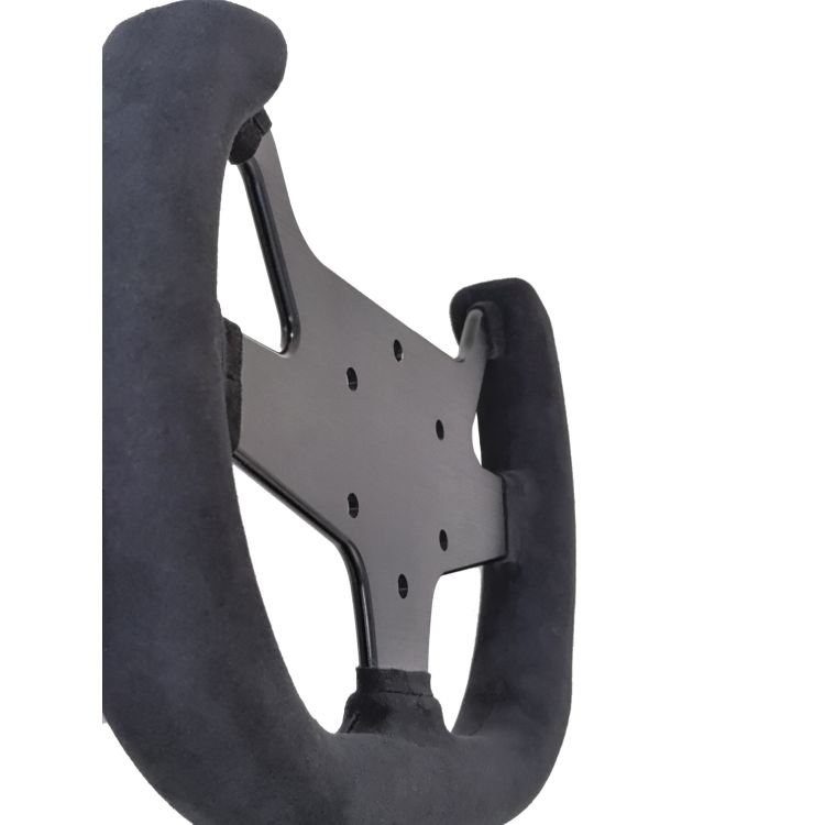 Aluminium Spoke Leather-Stitched Racing Simulator game Steering Wheel